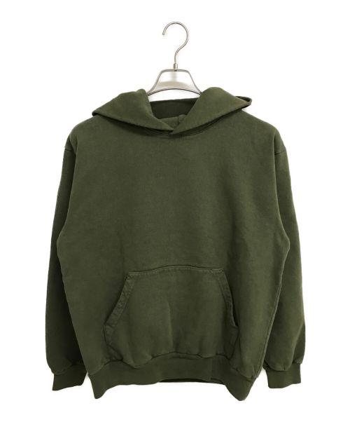 LOS ANGELES APPAREL（ロサンゼルスアパレル）LOS ANGELES APPAREL (ロサンゼルスアパレル) 14ozHEAVY FLEECE HOODED PULLOVER カーキ サイズ:Mの古着・服飾アイテム