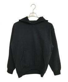 LOS ANGELES APPAREL（ロサンゼルスアパレル）の古着「14oz HEAVY FLEECE HOODED PULLOVER」｜ブラック