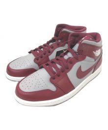 NIKE（ナイキ）の古着「AIR JORDAN 1 MID "Team Red"」｜グレー×バーガンディー