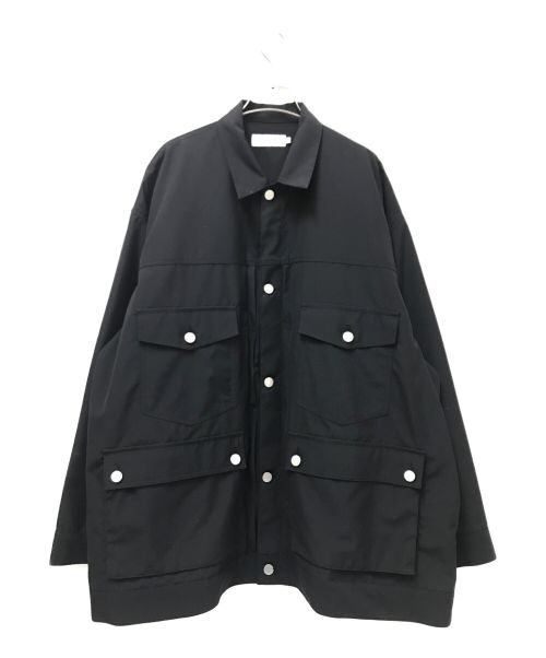 Graphpaper（グラフペーパー）Graphpaper (グラフペーパー) High Count Wool Work Jacket ブラック サイズ:2の古着・服飾アイテム