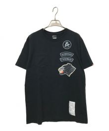 NEIGHBORHOOD×FRAGMENTS（ネイバーフッド×フラグメント）の古着「コラボプリントTシャツ」｜ブラック