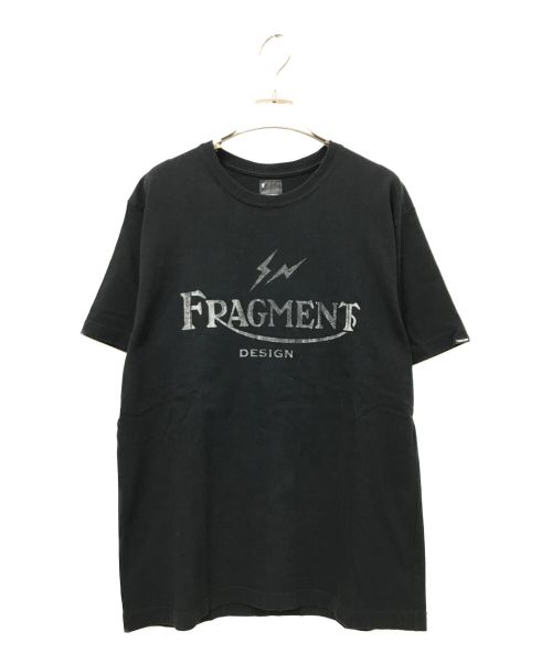 NEIGHBORHOOD（ネイバーフッド）NEIGHBORHOOD (ネイバーフッド) FRAGMENTS (フラグメント) コラボプリントTシャツ ブラック サイズ:2の古着・服飾アイテム