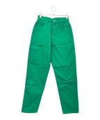 lenoリノ）の古着「LUCY HIGH WAIST TAPERED PANTS」｜グリーン