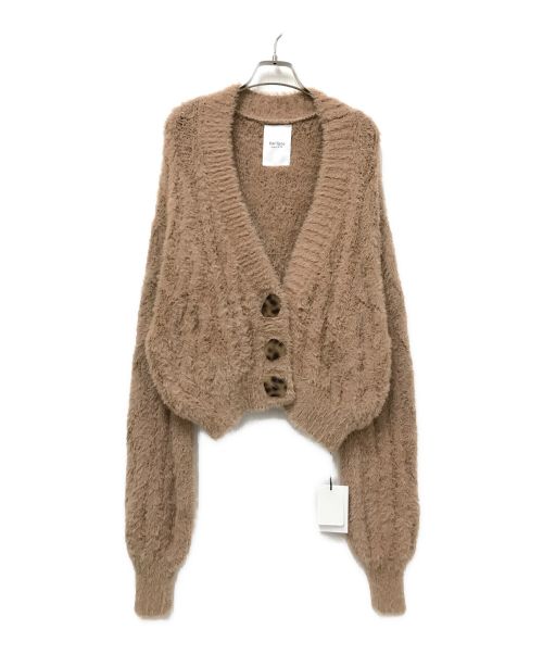 HER LIP TO（ハーリップトゥ）HER LIP TO (ハーリップトゥ) Fuzzy Cable Knit Cardigan ベージュ サイズ:FREEの古着・服飾アイテム