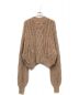 HER LIP TO (ハーリップトゥ) Fuzzy Cable Knit Cardigan ベージュ サイズ:FREE：4480円