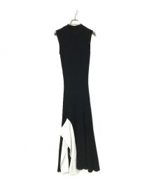 HER LIP TO（ハーリップトゥ）の古着「High neck Knit Long Dress」｜ブラック