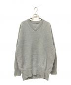 L'appartementアパルトモン）の古着「Middle Gauze V/N Knit」｜グレー