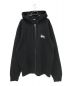 stussy（ステューシー）の古着「BASIC STUSSY ZIP HOODIE」｜ブラック