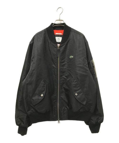 LACOSTE LIVE（ラコステライブ）LACOSTE LIVE (ラコステライブ) Hakim Yaka Siyah Bomber Ceket ブラック サイズ:Lの古着・服飾アイテム