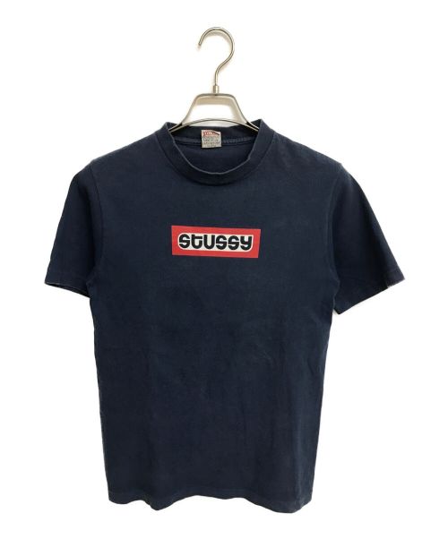 stussy（ステューシー）stussy (ステューシー) 90’sプリントTシャツ ネイビー サイズ:Sの古着・服飾アイテム