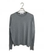 JOHN SMEDLEY×uniform experimentジョンスメドレー×ユニフォームエクスペリメント）の古着「COTTON CREWNECK KNIT」｜グレー