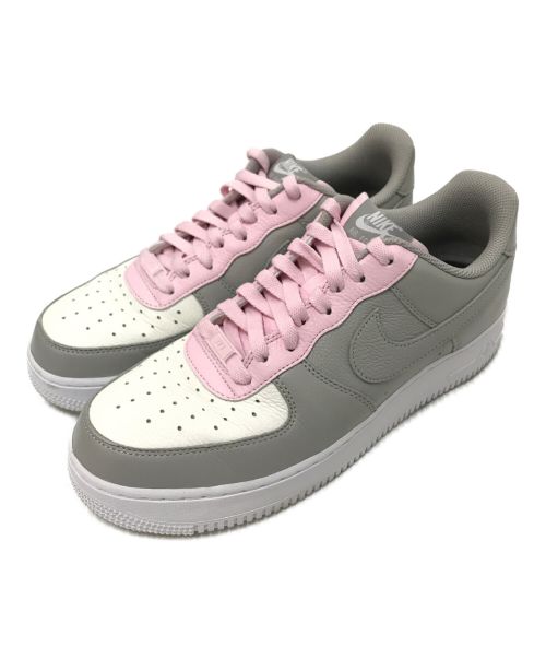 NIKE（ナイキ）NIKE (ナイキ) BY YOU AIR FORCE １LOW ピンク×グレー サイズ:28.0cmの古着・服飾アイテム