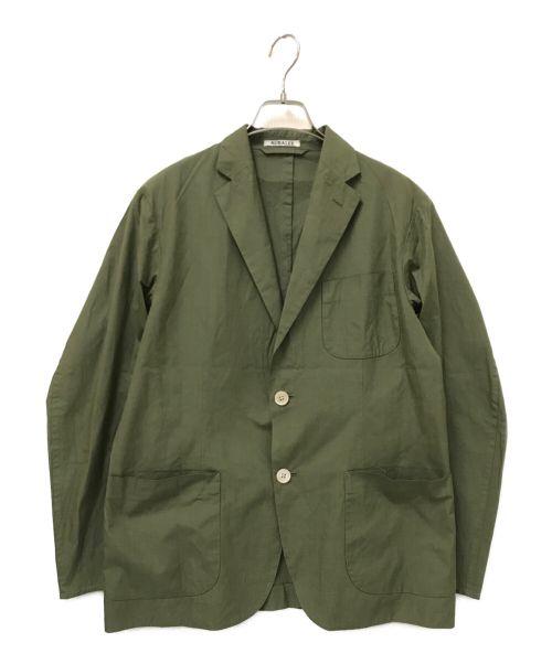 AURALEE（オーラリー）AURALEE (オーラリー) HIGH COUNT FINX CHAMBRAY JACKET オリーブ サイズ:3の古着・服飾アイテム