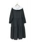 UNMINOU (アンミヌ) フリルカラードレス ブラック サイズ:F：7000円