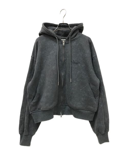 NKNIT（ンニット）NKNIT (ンニット) ZIP hooded sweatshirt グレー サイズ:2の古着・服飾アイテム