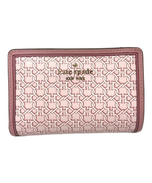 Kate Spade（ケイトスペード）Kate Spade (ケイトスペード) spade link medium compact bifold wallet ピンク サイズ:下記参照の古着・服飾アイテム