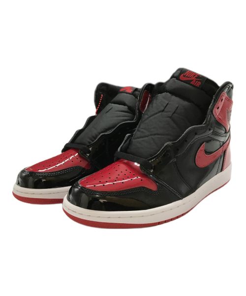 NIKE（ナイキ）NIKE (ナイキ) AIR JORDAN １RETRO HIGH OG ”PATENT BRED” ブラック×レッド サイズ:26.5 未使用品の古着・服飾アイテム