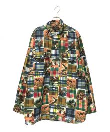 BEAMS PLUS（ビームスプラス）の古着「WORK Classic Fit Jacquard Mapping Patchwork Like Print」｜マルチカラー