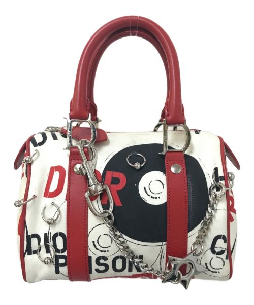 Christian Dior（クリスチャン ディオール）Christian Dior (クリスチャン ディオール) ハンドバッグ アイボリー×レッド サイズ:下記参照の古着・服飾アイテム