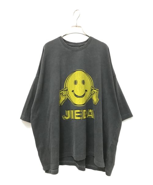 jieda（ジエダ）jieda (ジエダ) SMILE OVERSIZED TEE グレー サイズ:ONE 未使用品の古着・服飾アイテム