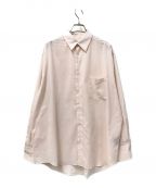 MARKAWAREマーカウェア）の古着「ORGANIC PERU PIMA COTTON LOAN COMFORT FIT SHIRT」｜ピンク