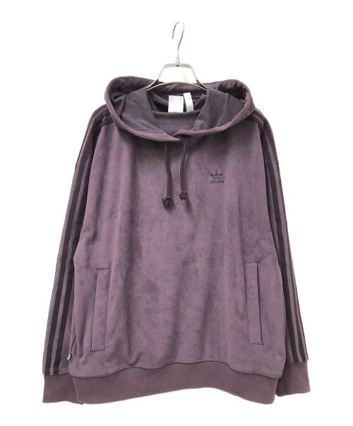 adidas（アディダス）adidas (アディダス) ADICOLOR CLASSICS SUEDE HOODIE パープル サイズ:Mの古着・服飾アイテム