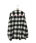 uniform experiment (ユニフォームエクスペリメント) BAGGY REGULAR COLLAR FLANNEL BLOCK CHECK SHIRT ホワイト×ブラック サイズ:3：14000円