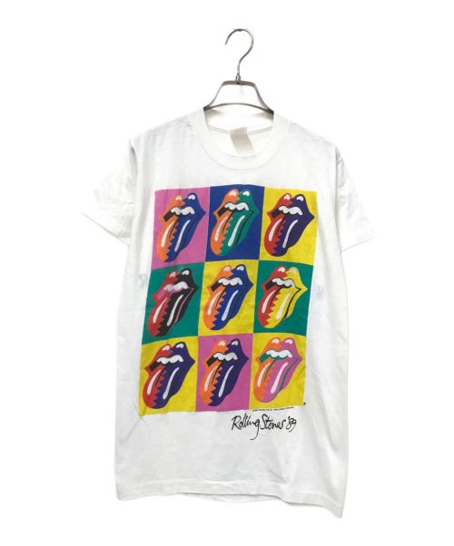 HANDTEX（ハンドテックス）HANDTEX (ハンドテックス) 80'sヴィンテージプリントTシャツ ホワイト サイズ:Mの古着・服飾アイテム