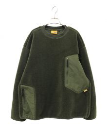 GRIP SWANY（グリップスワニー）の古着「GEAR FLEECE CREW」｜オリーブ