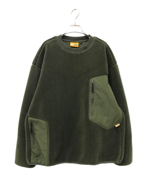 GRIP SWANY（グリップスワニー）GRIP SWANY (グリップスワニー) GEAR FLEECE CREW オリーブ サイズ:Lの古着・服飾アイテム