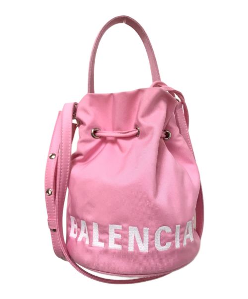 BALENCIAGA（バレンシアガ）BALENCIAGA (バレンシアガ) Wheel XS Drawstring Bucket ピンク サイズ:下記参照の古着・服飾アイテム