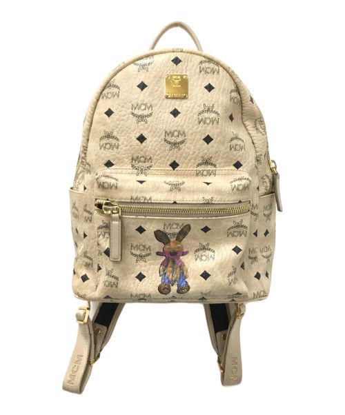 MCM（エムシーエム）MCM (エムシーエム) STARK CLASSIC RABBIT BACKPACK IN VISETOS ベージュ サイズ:下記参照の古着・服飾アイテム