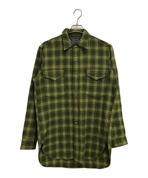 PENDLETON（ペンドルトン）PENDLETON (ペンドルトン) ヴィンテージウールチェックシャツ グリーン サイズ:15 1/2の古着・服飾アイテム