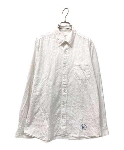 uniform experiment（ユニフォームエクスペリメント）uniform experiment (ユニフォームエクスペリメント) FRAGMENT DESIGN (フラグメントデザイン) レオパードシャツ ホワイト サイズ:2の古着・服飾アイテム