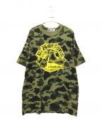 A BATHING APE×Dr.Martensアベイシングエイプ×ドクターマーチン）の古着「コラボカモ柄プリントTシャツ」｜オリーブ