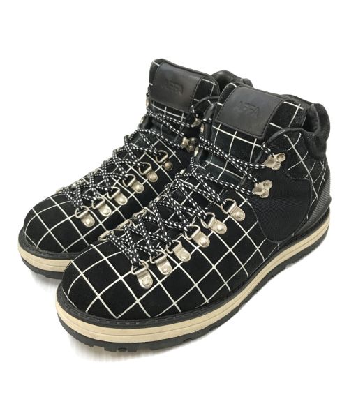 VISVIM（ビズビム）VISVIM (ビズビム) AFFA (エーエフエフエー) SERRAスパイダーチェックマウンテンブーツ ブラック サイズ:US:9の古着・服飾アイテム