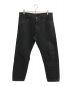 PRADA（プラダ）の古着「21AW/Cropped Tapered Jeans」｜ブラック