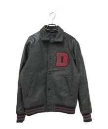 DIESEL（ディーゼル）の古着「Varsity Jacket」｜ブラック×グレー