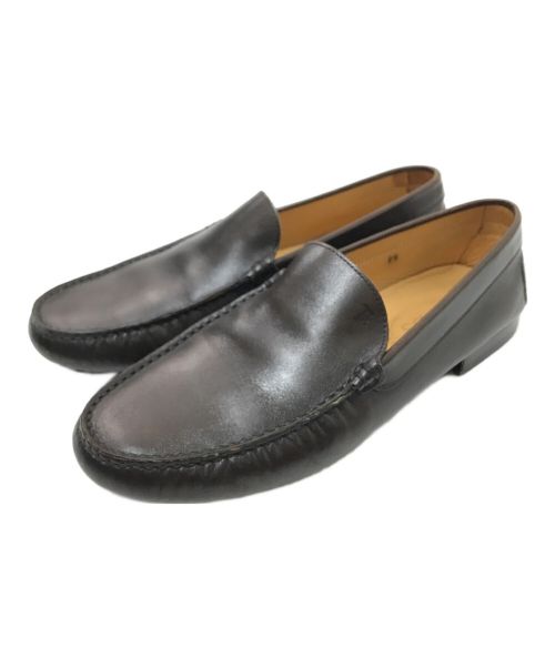 TOD'S（トッズ）TOD'S (トッズ) モカシン スリッポン ローファー ブラウン サイズ:8 1/2の古着・服飾アイテム