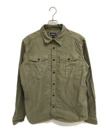 Patagonia（パタゴニア）の古着「L/S Topo Canyon Moleskin Shirt」｜カーキ