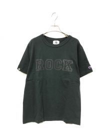 GOOD ENOUGH×Champion×FRAGMENT DESIGN（グッドイナフ×チャンピオン×フラグメントデザイン）の古着「プリントTシャツ」｜ブラック