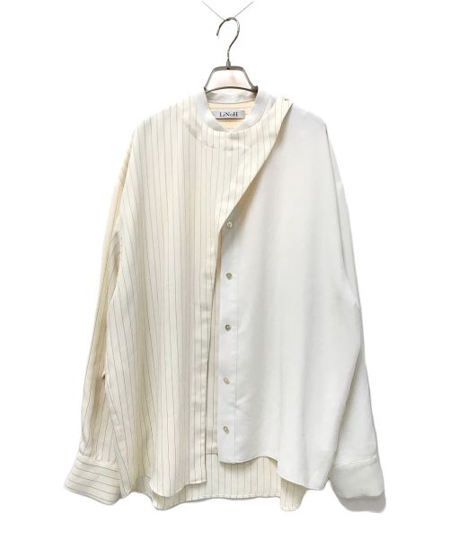 LiNoH（リノー）LiNoH (リノー) DRAPE LAYERED SHIRT ベージュ サイズ:1の古着・服飾アイテム