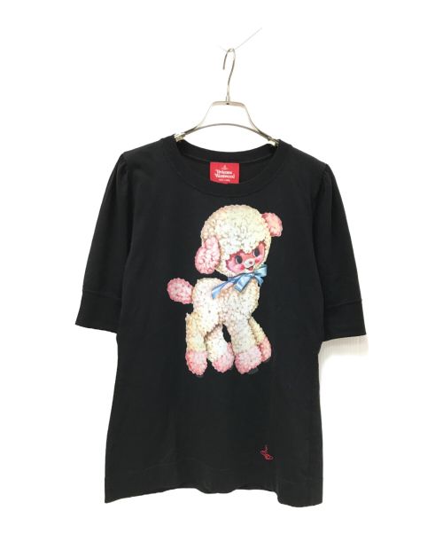 Vivienne Westwood RED LABEL（ヴィヴィアンウエストウッドレッドレーベル）Vivienne Westwood RED LABEL (ヴィヴィアンウエストウッドレッドレーベル) プリントTシャツ ブラック サイズ:00の古着・服飾アイテム