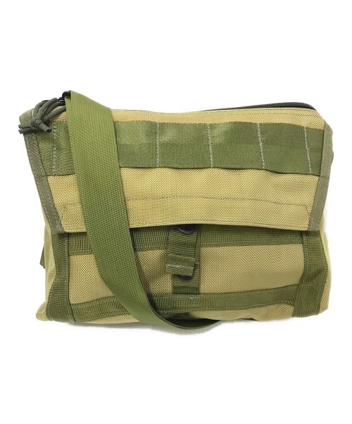 BRIEFING（ブリーフィング）BRIEFING (ブリーフィング) BEAMS PLUS (ビームスプラス) FLEET MESSENGER BAG オリーブ サイズ:下記参照の古着・服飾アイテム