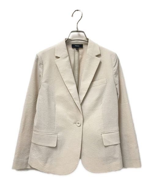 theory（セオリー）theory (セオリー) Seer Suit Shrunken Blazer ベージュ サイズ:00の古着・服飾アイテム