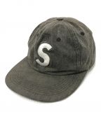 SUPREMEシュプリーム）の古着「WASHED DENIM S LOGO 6 PANEL CAP」｜グレー