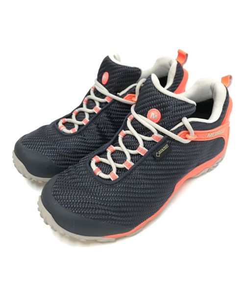 MERRELL（メレル）MERRELL (メレル) CHAMELEON 7 STORM GORE-TEX ネイビー×ピンク サイズ:24.5cmの古着・服飾アイテム