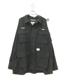 NEIGHBORHOOD×WTAPS（ネイバーフッド×ダブルタップス）の古着「JUNGLE LS/SHIRT」｜ブラック