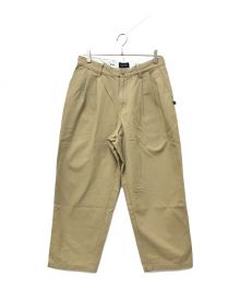 DESCENDANT（ディセンダント）の古着「DC-3 ORGANIC COTTON TWILL TROUSERS」｜ベージュ