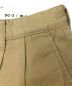 中古・古着 DESCENDANT (ディセンダント) DC-3 ORGANIC COTTON TWILL TROUSERS ベージュ サイズ:2：10000円